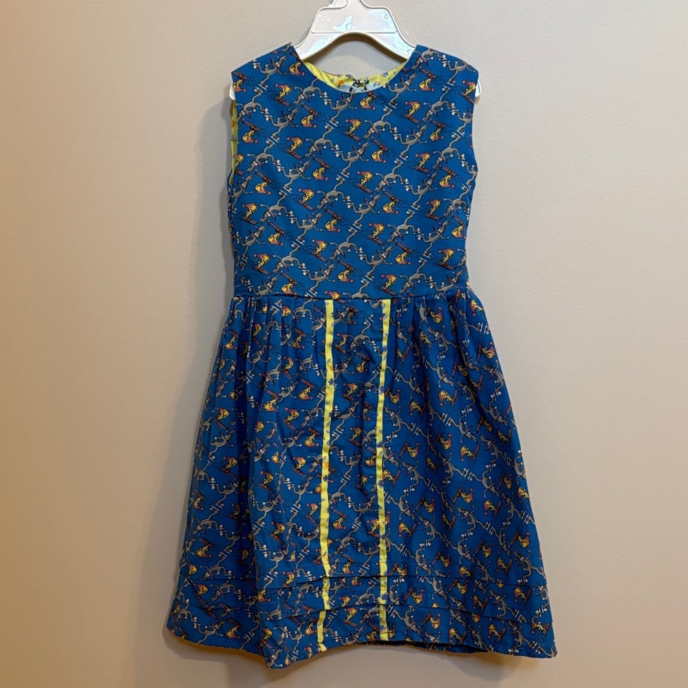 Vintage handmade Bugs Bunny and Tweety Bird dress size 4T-5T